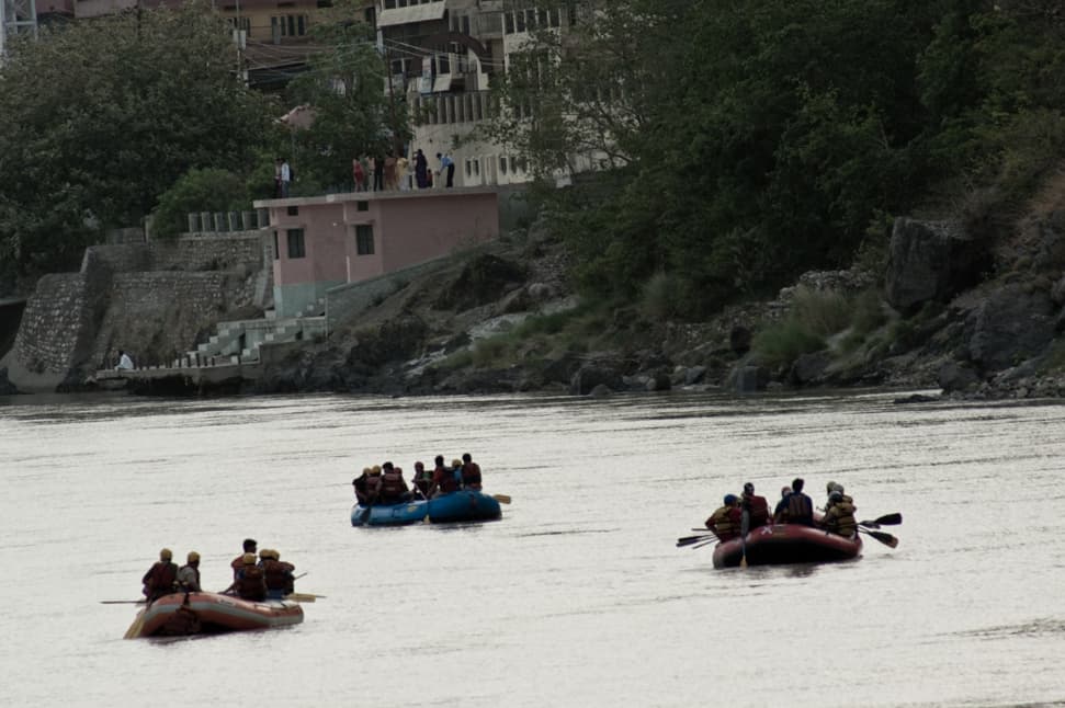 Rishikesh Ganga River Rafting - Guided white-water rafting on the Ganga with safety gear and trained river guides.